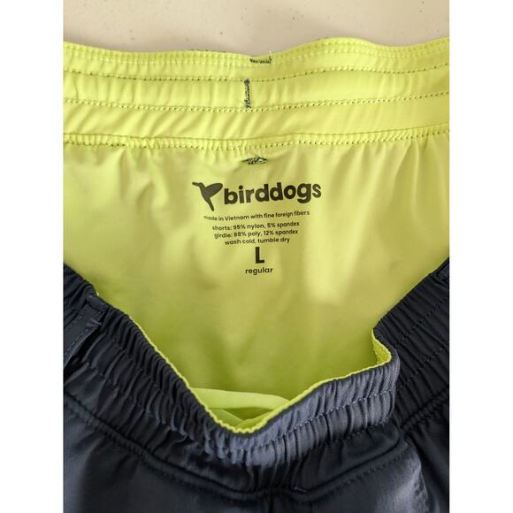 BirdDogs Boom Boom Shorts Men Size L* Blue 6" Inseam Built In Liner Pull On - Picture 3 of 12
